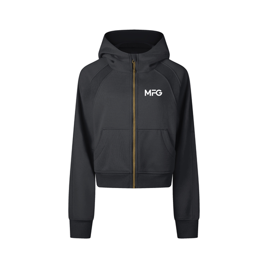 CROP ZIP HOODIE